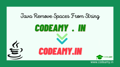 Java Program to Remove Spaces from String