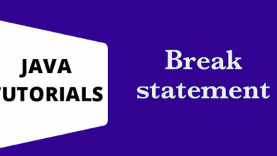 Break statement in Java