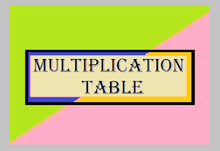 Multiplication Table using Python program
