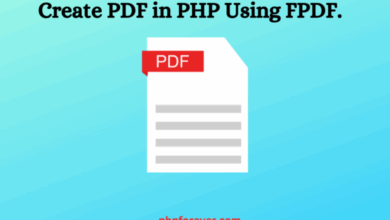 Create PDF in PHP Using FPDF.