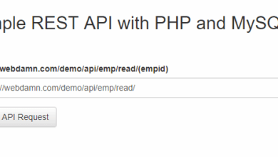 Create Simple REST API with PHP & MySQL